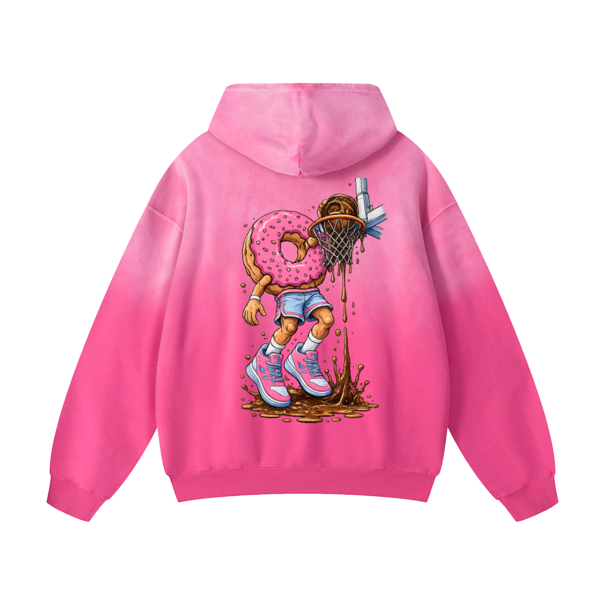 Donut Guy sweet fade oversized hoodie