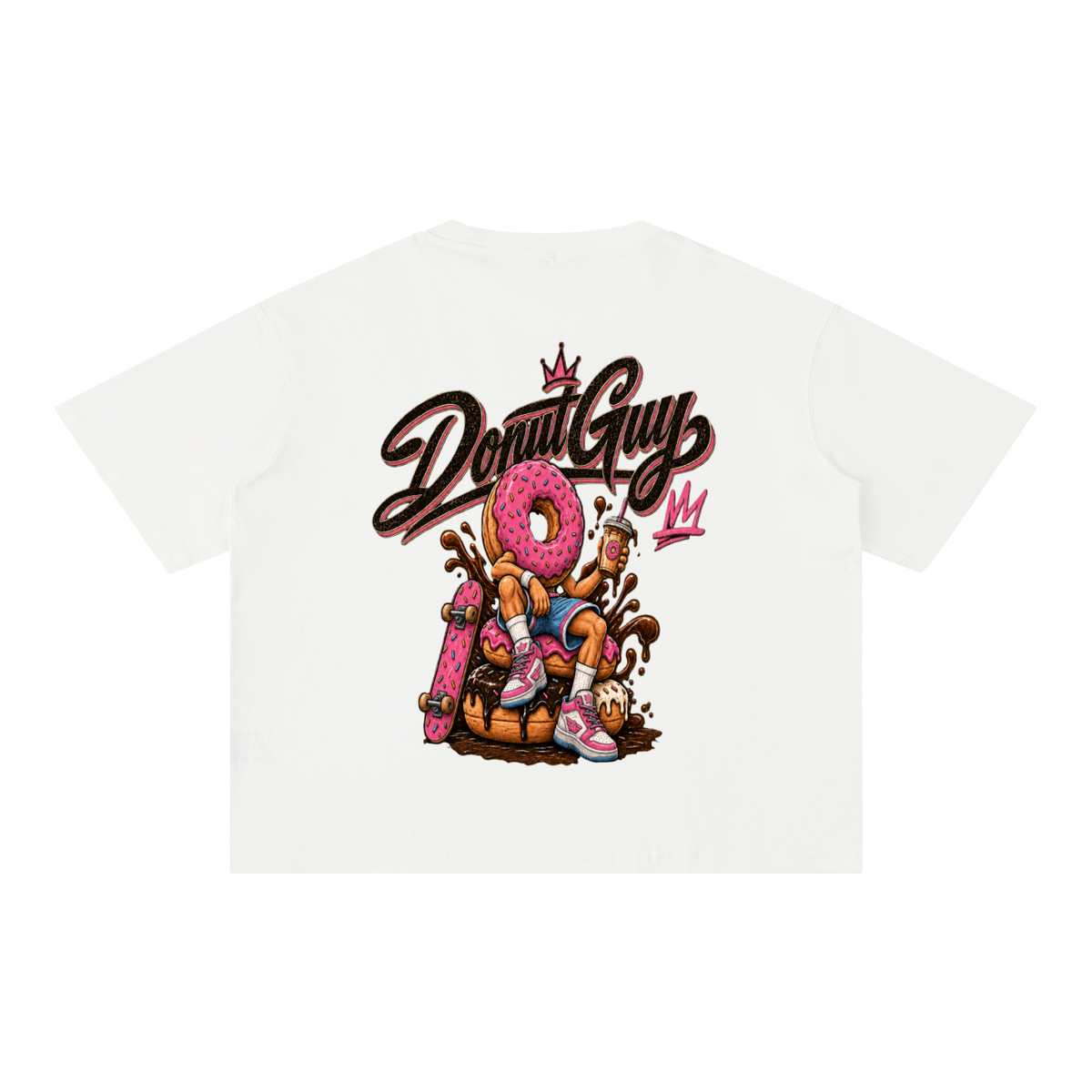 Donut Guy have a sweeter future Boxy Cotton T-Shirt