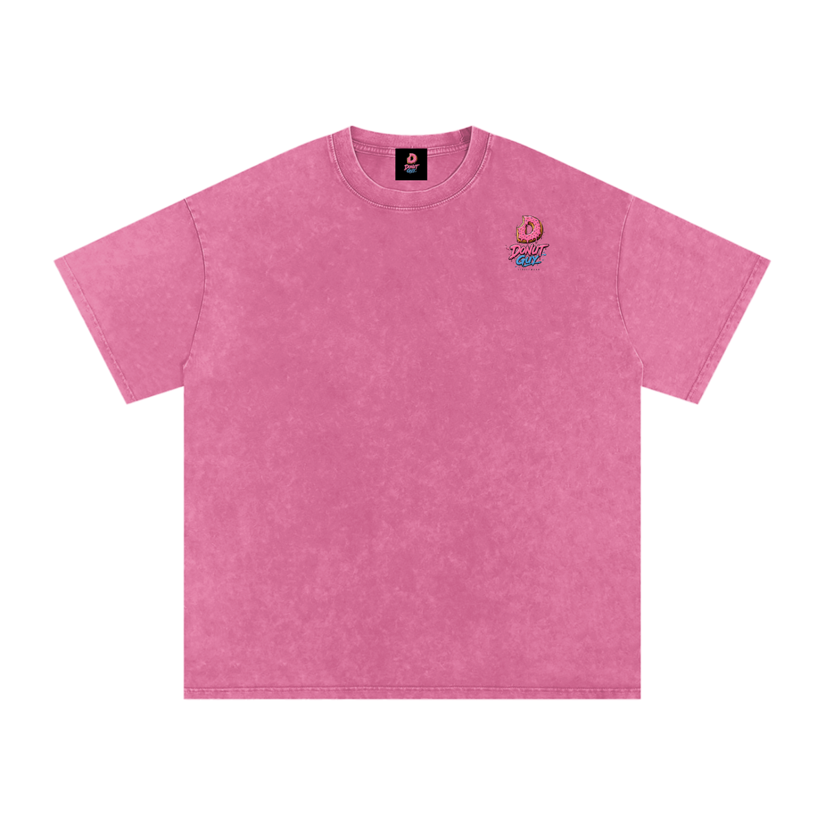 Donut Guy Snow Washed Oversized Cotton T-Shirt